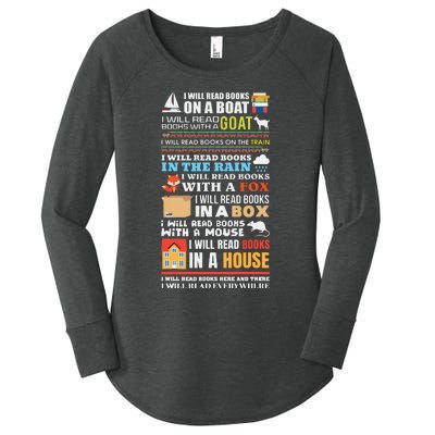 I Will Read Books On A Boat Reading Gift For Readers Women's Perfect Tri Tunic Long Sleeve Shirt