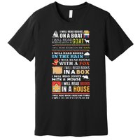 I Will Read Books On A Boat Reading Gift For Readers Premium T-Shirt