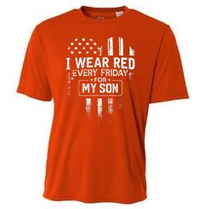 I Wear Red Every Friday For My Son Mom Dad Cooling Performance Crew T-Shirt