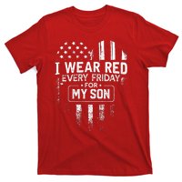 I Wear Red Every Friday For My Son Mom Dad T-Shirt