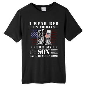 I Wear Red On Fridays For My SON Until He Comes Home Tall Fusion ChromaSoft Performance T-Shirt