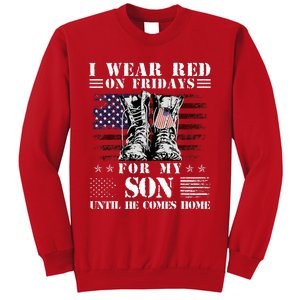 I Wear Red On Fridays For My SON Until He Comes Home Sweatshirt