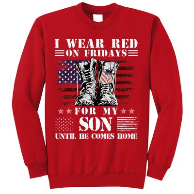 I Wear Red On Fridays For My SON Until He Comes Home Sweatshirt