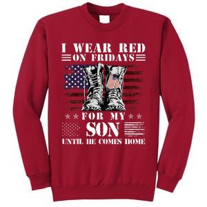 I Wear Red On Fridays For My SON Until He Comes Home Tall Sweatshirt