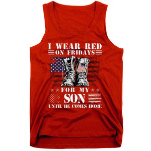 I Wear Red On Fridays For My SON Until He Comes Home Tank Top