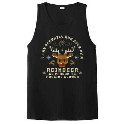 I Was Recently Run Over By A Reindeer Merry Christmas Xmas PosiCharge Competitor Tank