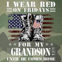 I Wear Red On Fridays For My GRANDSON Until He Comes Home Legacy Tie Dye Trucker Hat