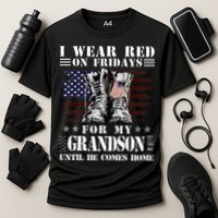 I Wear Red On Fridays For My GRANDSON Until He Comes Home Performance Shirt