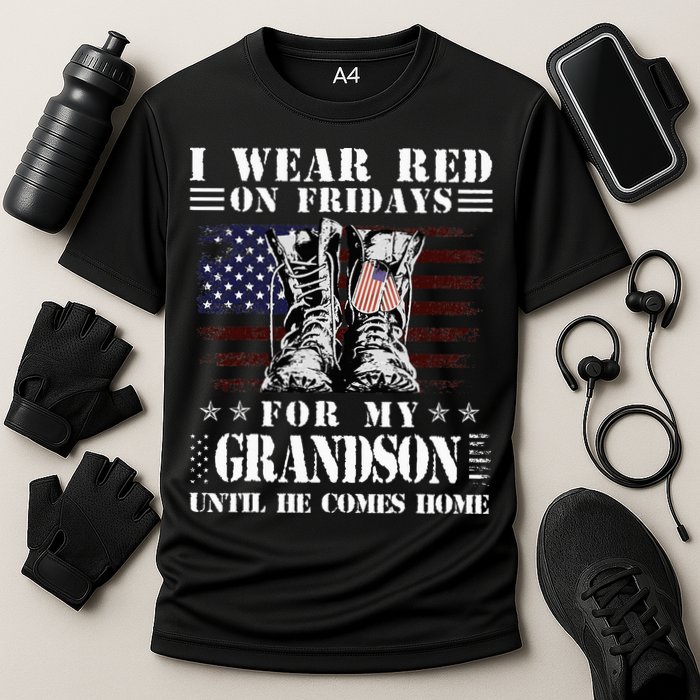 I Wear Red On Fridays For My GRANDSON Until He Comes Home Performance Shirt
