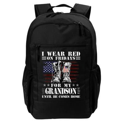 I Wear Red On Fridays For My GRANDSON Until He Comes Home Backpack