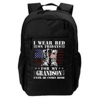 I Wear Red On Fridays For My GRANDSON Until He Comes Home Backpack