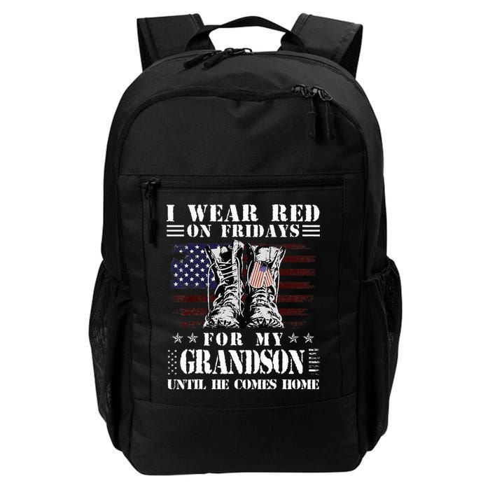 I Wear Red On Fridays For My GRANDSON Until He Comes Home Backpack