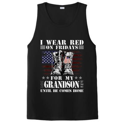 I Wear Red On Fridays For My GRANDSON Until He Comes Home PosiCharge Competitor Tank