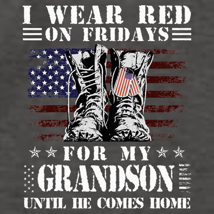 I Wear Red On Fridays For My GRANDSON Until He Comes Home Vector Backpack