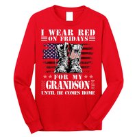 I Wear Red On Fridays For My GRANDSON Until He Comes Home Long Sleeve Shirt