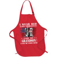 I Wear Red On Fridays For My GRANDSON Until He Comes Home Apron