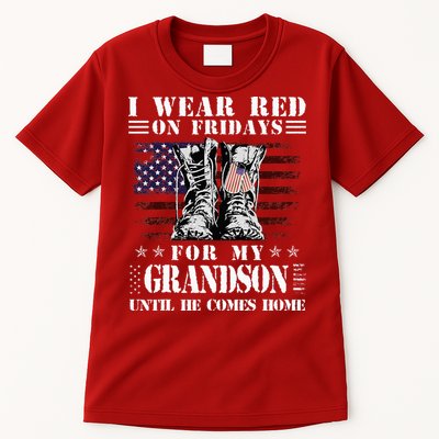 I Wear Red On Fridays For My GRANDSON Until He Comes Home Tall T-Shirt