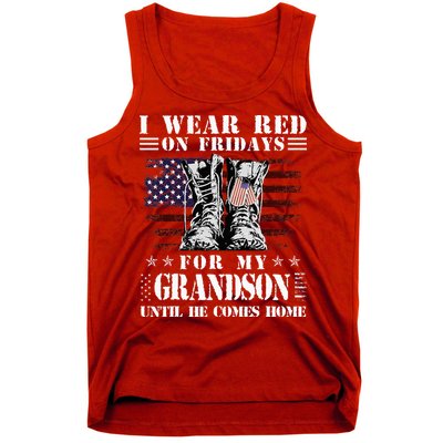 I Wear Red On Fridays For My GRANDSON Until He Comes Home Tank Top