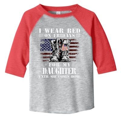 I Wear Red On Fridays For My Daughter Until She Comes Home Toddler Fine Jersey T-Shirt