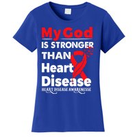 I Wear Red To Fight Heart Disease Awareness Month Gift Women's T-Shirt