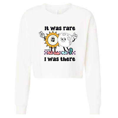 It Was Rare I Was There Solar Eclipse Cropped Pullover Crew