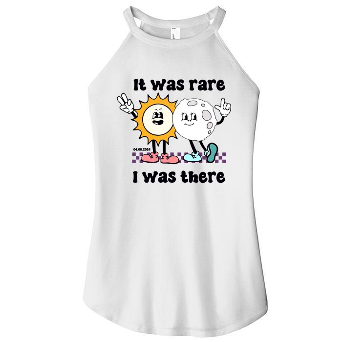 It Was Rare I Was There Solar Eclipse Women’s Perfect Tri Rocker Tank