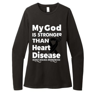 I Wear Red To Fight Heart Disease Awareness Month Cool Gift Womens CVC Long Sleeve Shirt