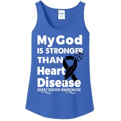 I Wear Red To Fight Heart Disease Awareness Month Cool Gift Ladies Essential Tank