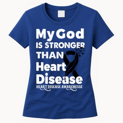 I Wear Red To Fight Heart Disease Awareness Month Cool Gift Women's T-Shirt