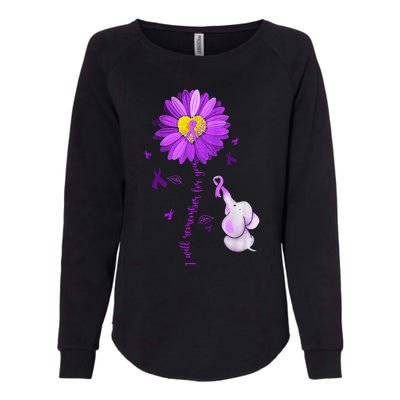 I Will Remember For You Elephant Alzheimers Awareness Womens California Wash Sweatshirt