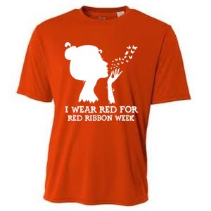 I Wear Red For Red Ribbon Week Awareness American Funny Gift Cooling Performance Crew T-Shirt