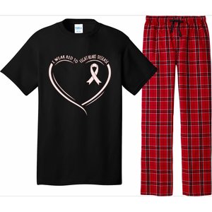 I Wear Red To Fight Heart Disease Awareness Survivor Graphic Great Gift Pajama Set