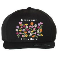 It Was Rare Funny I Was There For Women Wool Snapback Cap