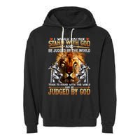 I Would Rather Stand With God Garment-Dyed Fleece Hoodie