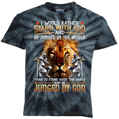 I Would Rather Stand With God Kids Tie-Dye T-Shirt