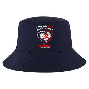 I Wear Red For My Family Stroke Awareness Cool Comfort Performance Bucket Hat