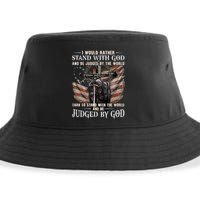 I Would Rather Stand With God And Be Judged By The World And Sustainable Bucket Hat