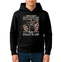 I Would Rather Stand With God And Be Judged By The World And Kids Hoodie