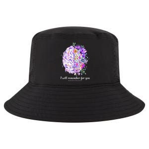 I Will Remember For You Brain Alzheimer's Awareness Cool Comfort Performance Bucket Hat