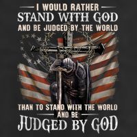 I Would Rather Stand With God And Be Judged By The World And Adult Drive Performance Visor