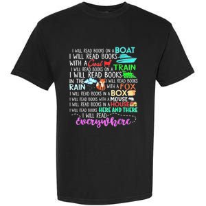 I Will Read Books On A Boat & Everywhere Reading Women Garment-Dyed Heavyweight T-Shirt