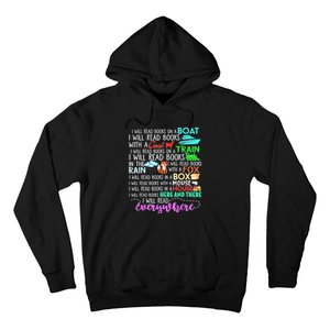 I Will Read Books On A Boat & Everywhere Reading Women Hoodie