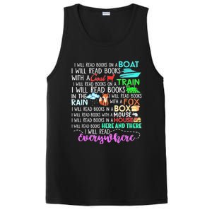 I Will Read Books On A Boat & Everywhere Reading Women PosiCharge Competitor Tank