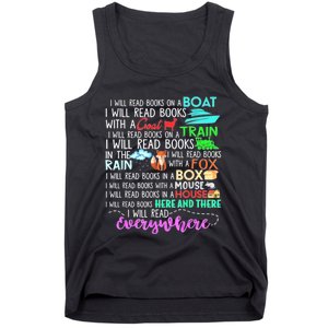 I Will Read Books On A Boat & Everywhere Reading Women Tank Top