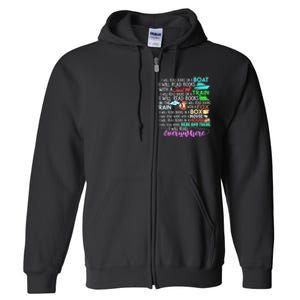 I Will Read Books On A Boat & Everywhere Reading Women Full Zip Hoodie