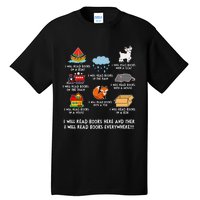 I Will Read Books On A Boat And Everywhere Library Tall T-Shirt