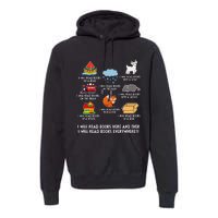 I Will Read Books On A Boat And Everywhere Library Premium Hoodie