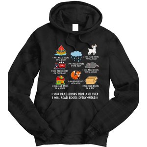 I Will Read Books On A Boat And Everywhere Library Tie Dye Hoodie