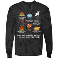 I Will Read Books On A Boat And Everywhere Library Tie-Dye Long Sleeve Shirt