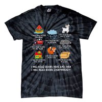 I Will Read Books On A Boat And Everywhere Library Tie-Dye T-Shirt